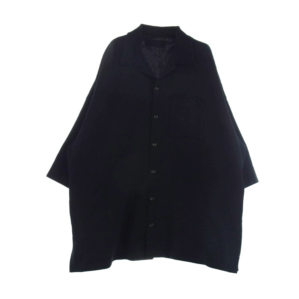 ティーエイチプロダクツ 2201-sh26-m108 Short Sleeve Oversized Shirt ショート スリーブ オーバー サイズ シャツ ブラック系 2【中古】