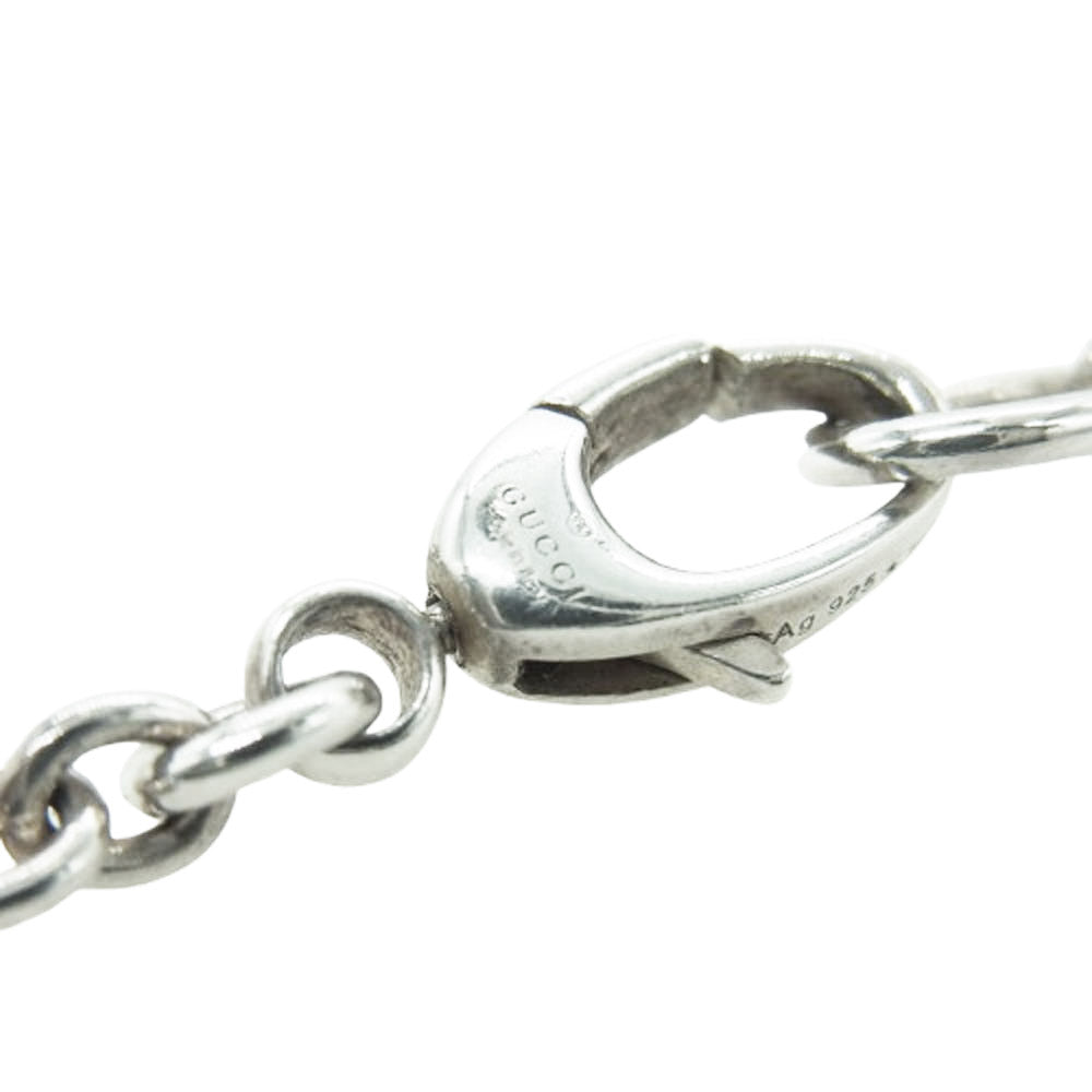 GUCCI グッチ インターロッキング ネックレス シルバー系【中古】