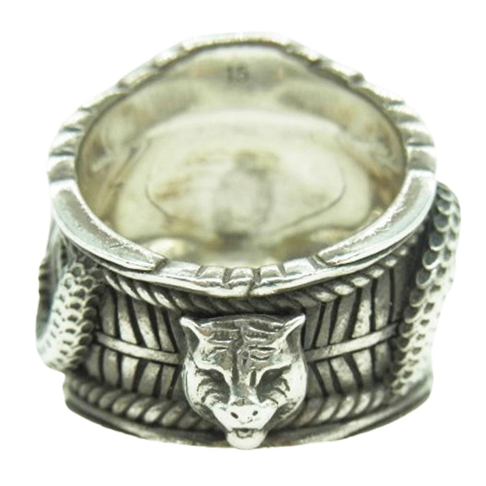 GUCCI グッチ 499007 ガーデン スネーク リング シルバー系 15号【中古】