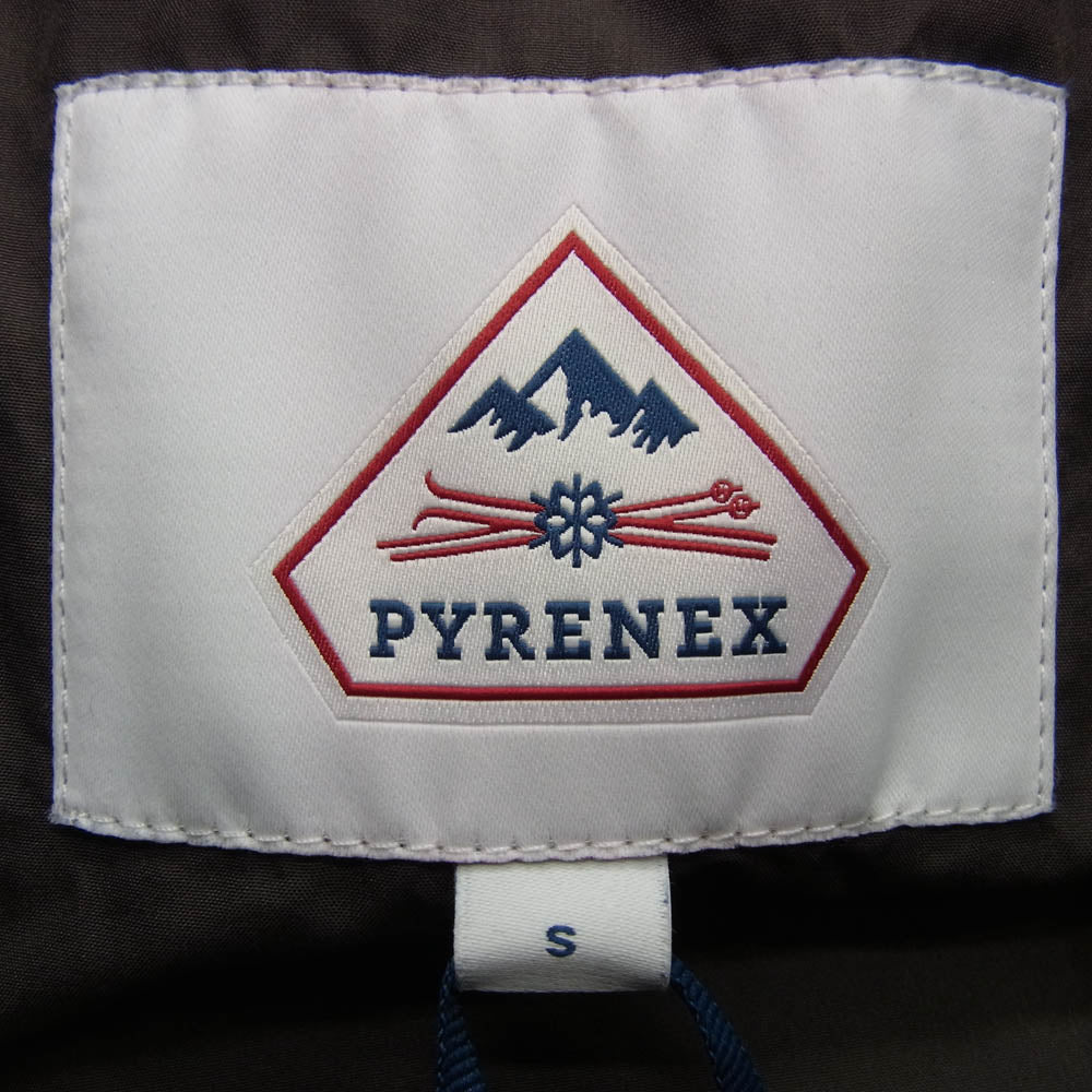 Pyrenex ピレネックス HMS018 SPARK スパーク フード付き ダウンジャケット ダークブラウン系 S【新古品】【未使用】【中古】
