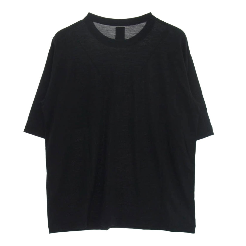 バトナー BN-19FM-001 HIGH COUNT ORGANIC CREW NECK T-SHIRT ハイカウント オーガニック クルーネック 半袖 Tシャツ カットソー ブラック系 1【中古】