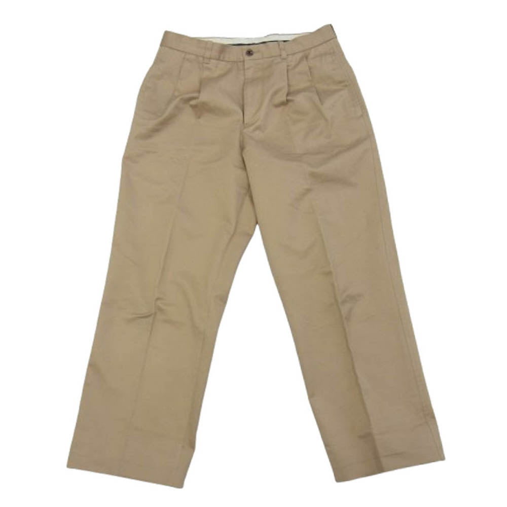 ニート 19-26-8596 BROOKS BROTHERS ブルックスブラザーズ 別注 2タック チノパンツ トラウザーズ ベージュ系 30【中古】