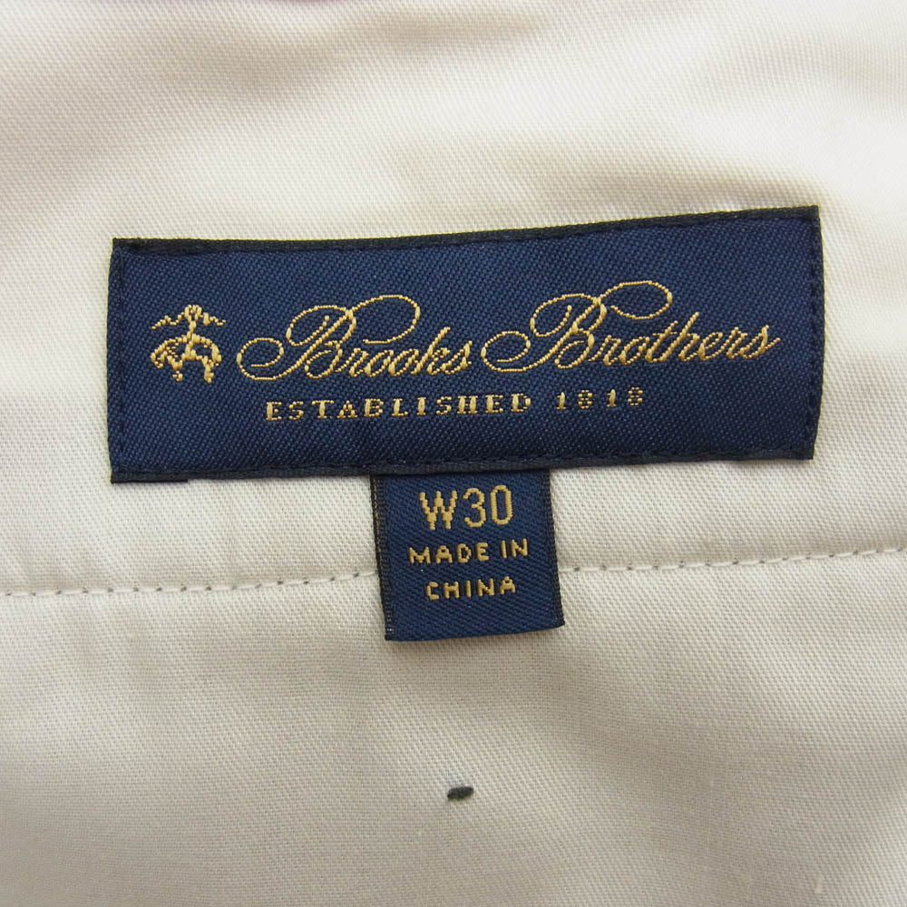 ニート 19-26-8596 BROOKS BROTHERS ブルックスブラザーズ 別注 2タック チノパンツ トラウザーズ ベージュ系 30【中古】