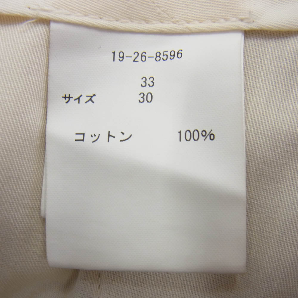 ニート 19-26-8596 BROOKS BROTHERS ブルックスブラザーズ 別注 2タック チノパンツ トラウザーズ ベージュ系 30【中古】