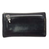 CHROME HEARTS クロムハーツ（原本無） WAVE ウェーブ クロスボールボタン レザー ロングウォレット 長財布 ブラック系【中古】