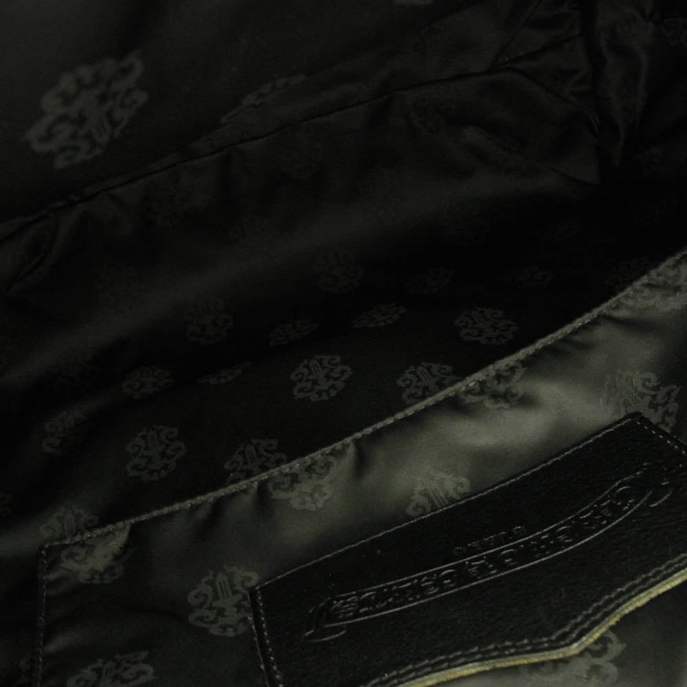 CHROME HEARTS クロムハーツ（原本無） FS TOTE FSトート レザー クロスパッチ トートバッグ ブラック系【中古】