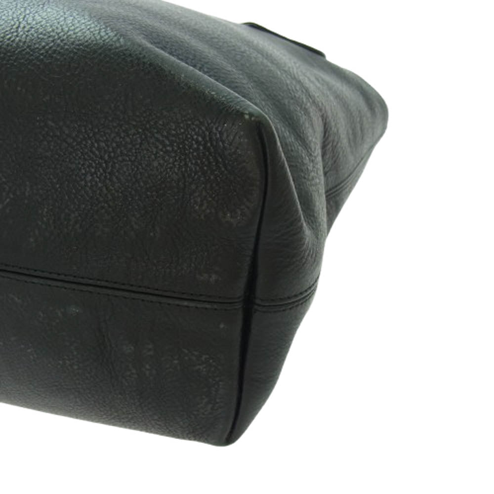 CHROME HEARTS クロムハーツ（原本無） FS TOTE FSトート レザー クロスパッチ トートバッグ ブラック系【中古】