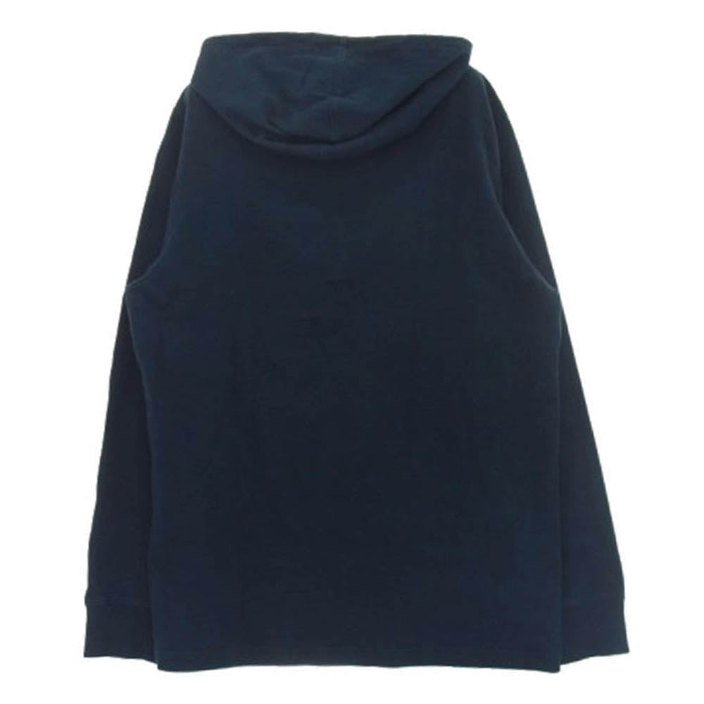 Supreme シュプリーム 17SS Warp Hooded L/S Top フード付き ロングスリーブ Tシャツ ネイビー系 M【中古】