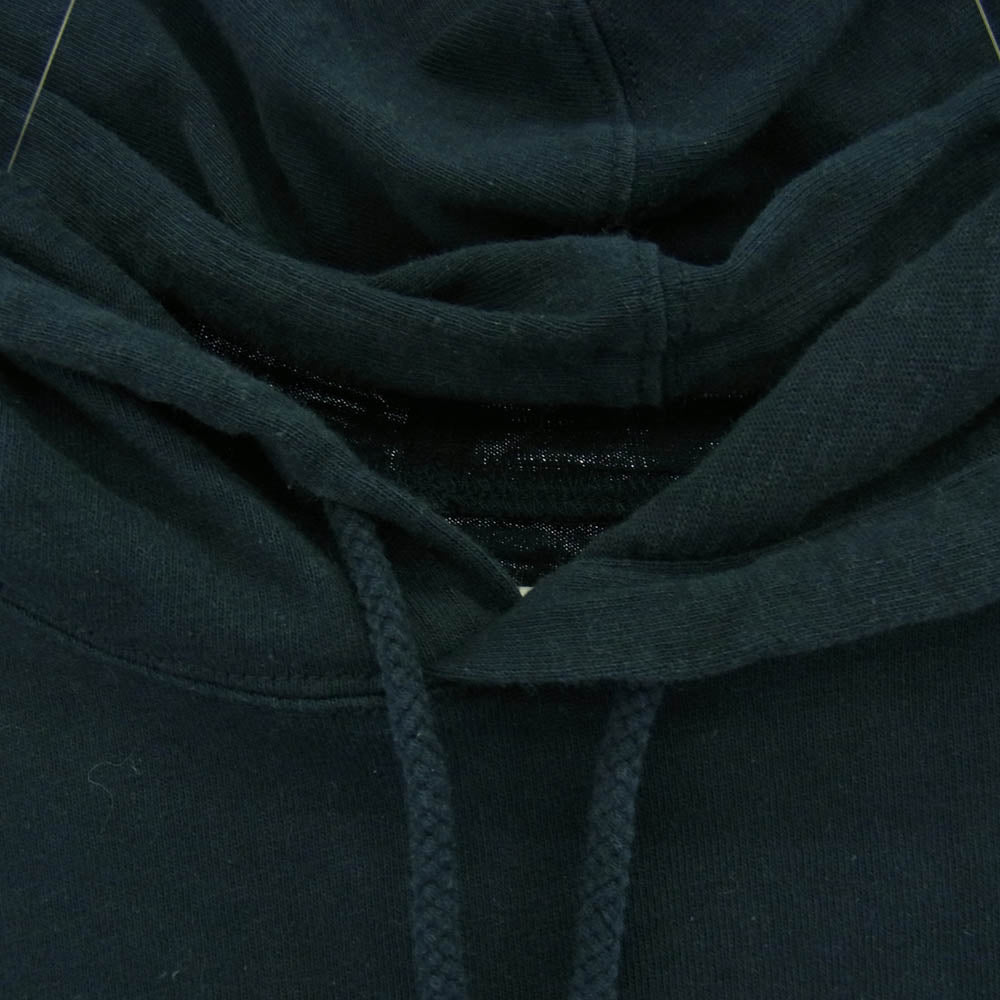 Supreme シュプリーム 17SS Warp Hooded L/S Top フード付き ロングスリーブ Tシャツ ネイビー系 M【中古】