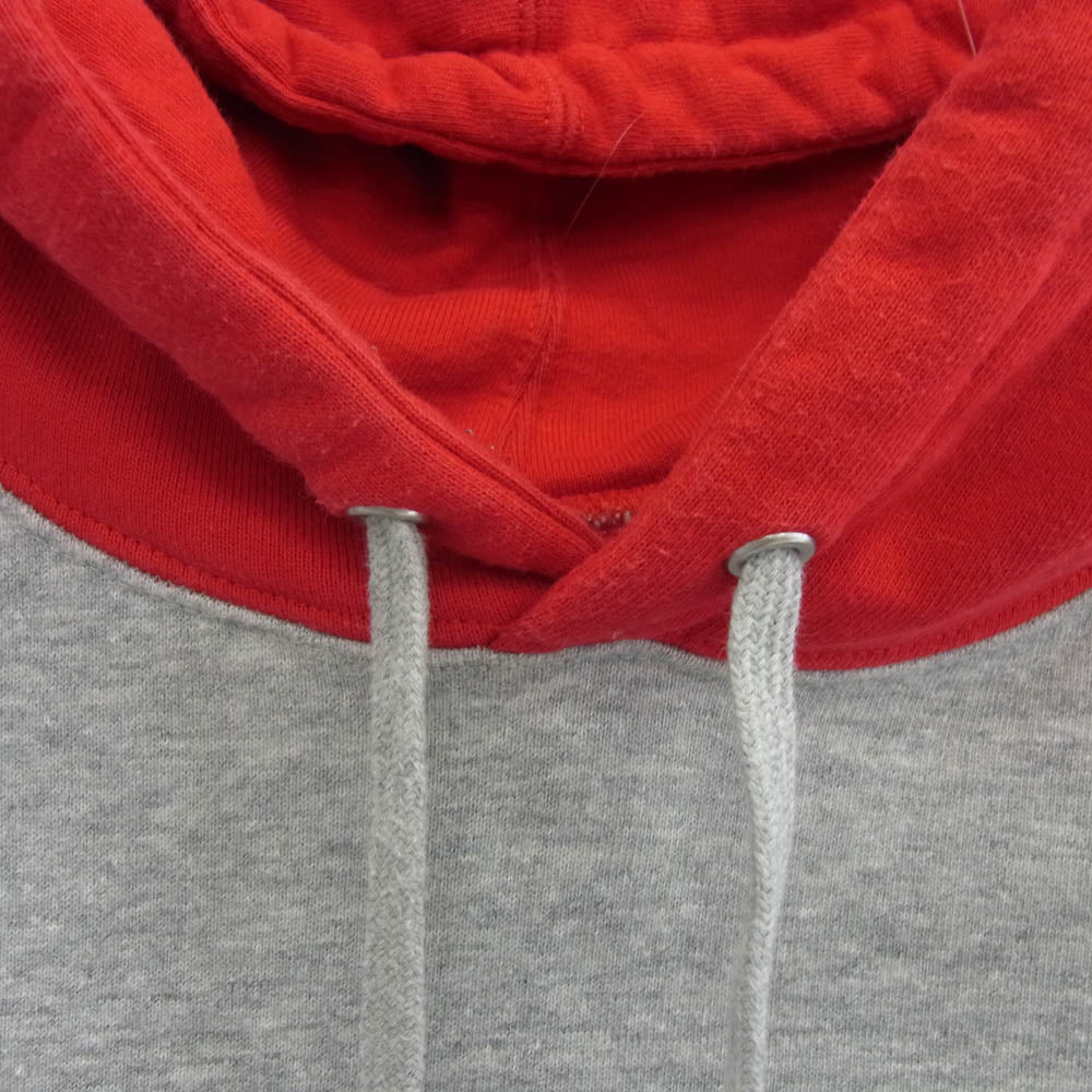 Supreme シュプリーム 21AW Contrast Hooded Sweatshirt コントラスト スウェット パーカー グレー系 L【中古】