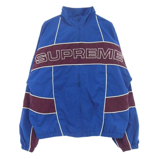 Supreme シュプリーム 22AW Jacquard Panel Track Jacket ジャガード パネル トラック ジャケット ブルー系 M【中古】