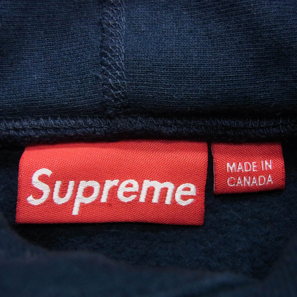 Supreme シュプリーム 12AW BOX LOGO HOODED SWEATSHIRT ボックス ロゴ スウェット パーカー ネイビー系 M【中古】