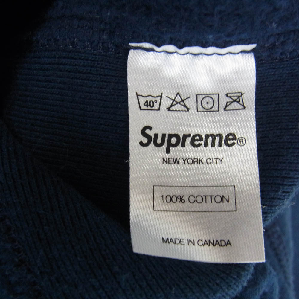 Supreme シュプリーム 12AW BOX LOGO HOODED SWEATSHIRT ボックス ロゴ スウェット パーカー ネイビー系 M【中古】