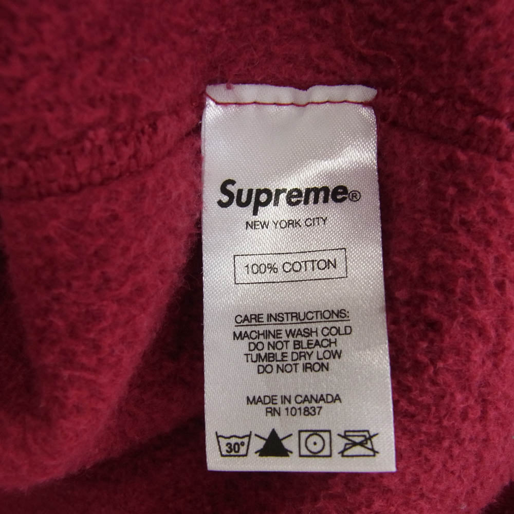 Supreme シュプリーム 17AW AKIRA Patches Hooded Sweatshirt アキラパッチワークプルオーバーパーカー レッド系 S【中古】