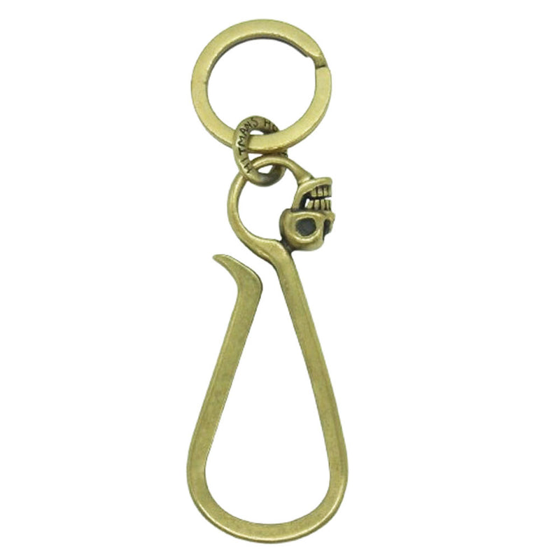 ヒットマンズホリデー スカル ブラス 真鍮 フック キーリング ゴールド系【中古】