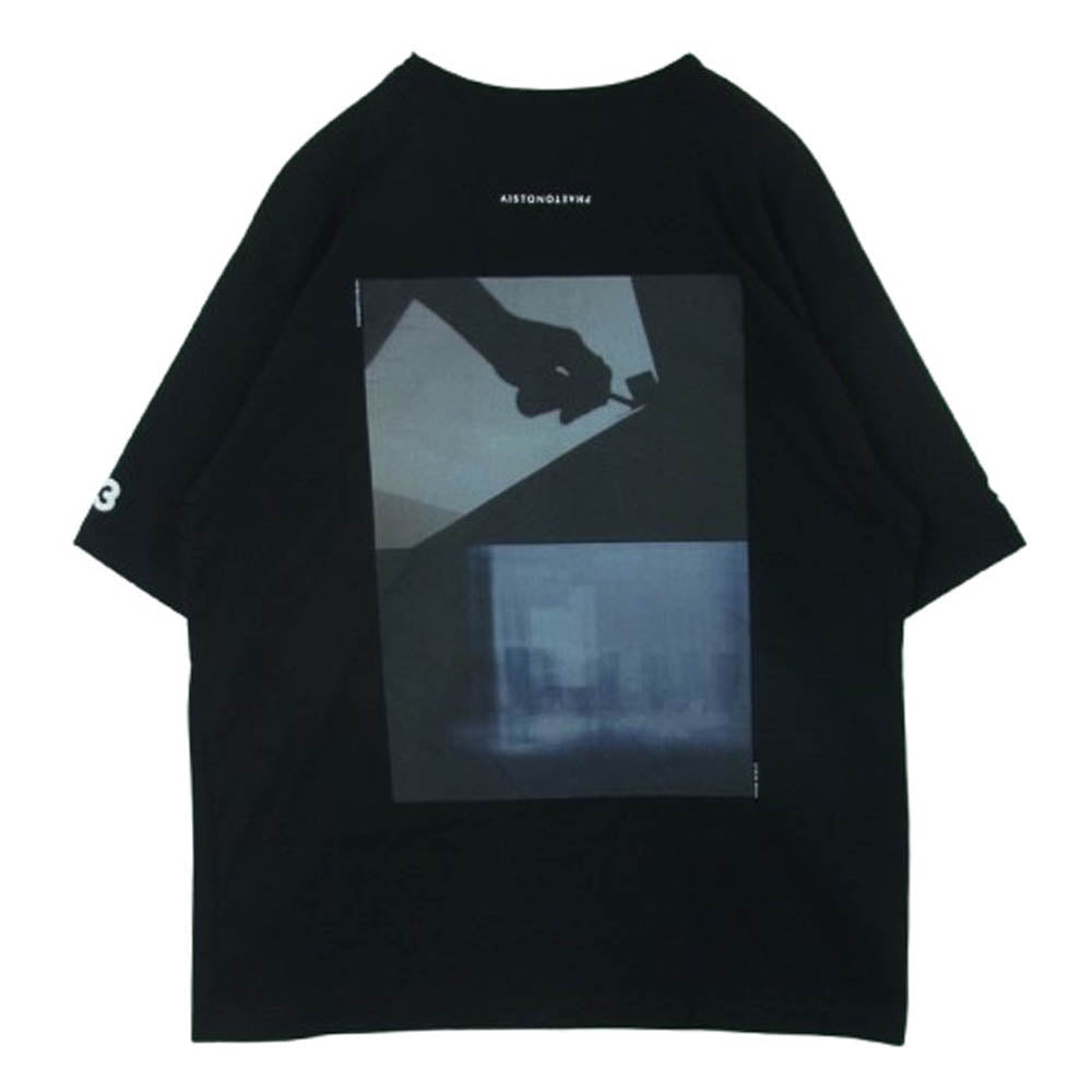 アイストン 01APT5300 PHAETON PHOTO T-SHIRT フォトプリント 半袖 クルーネック Tシャツ ブラック系 XL【美品】【中古】