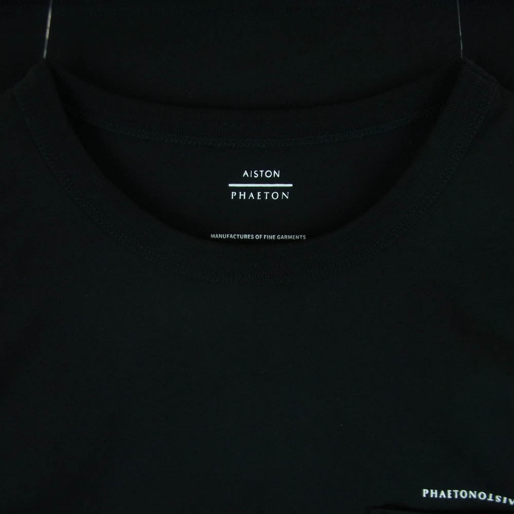 アイストン 01APT5300 PHAETON PHOTO T-SHIRT フォトプリント 半袖 クルーネック Tシャツ ブラック系 XL【美品】【中古】
