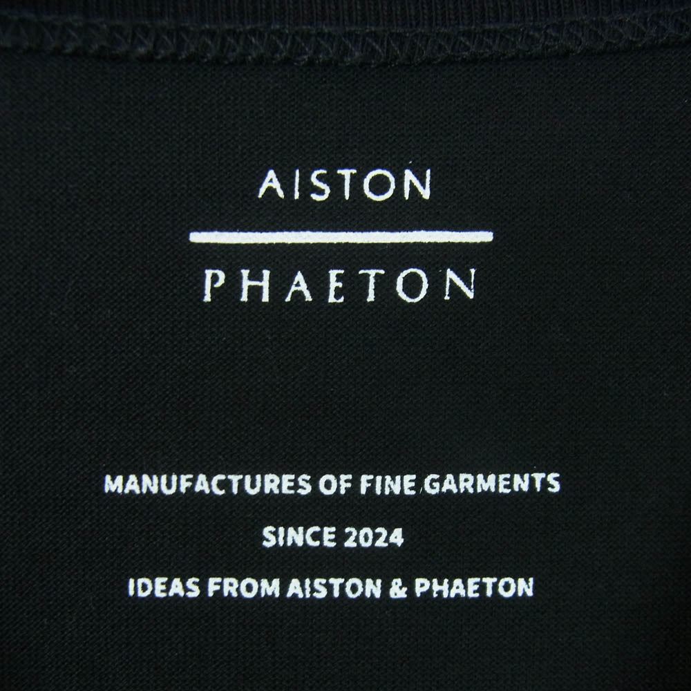 アイストン 01APT5300 PHAETON PHOTO T-SHIRT フォトプリント 半袖 クルーネック Tシャツ ブラック系 XL【美品】【中古】