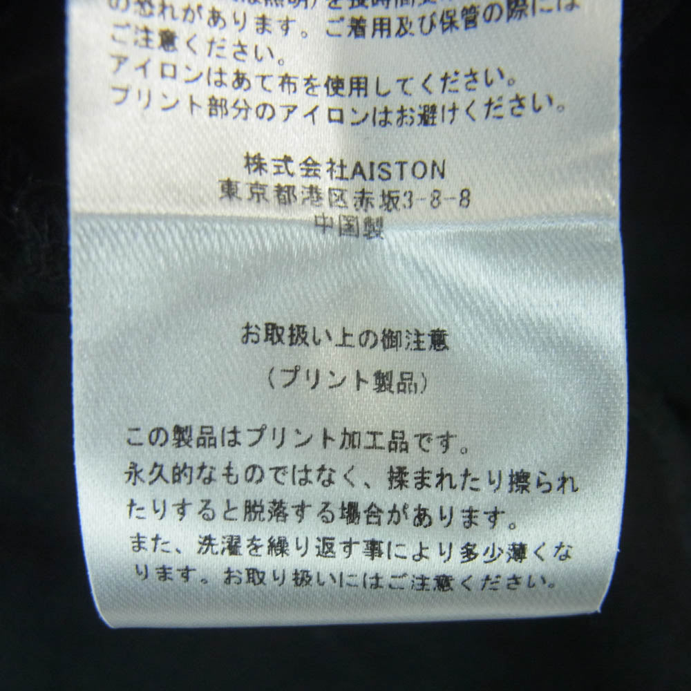 アイストン 01APT5300 PHAETON PHOTO T-SHIRT フォトプリント 半袖 クルーネック Tシャツ ブラック系 XL【美品】【中古】