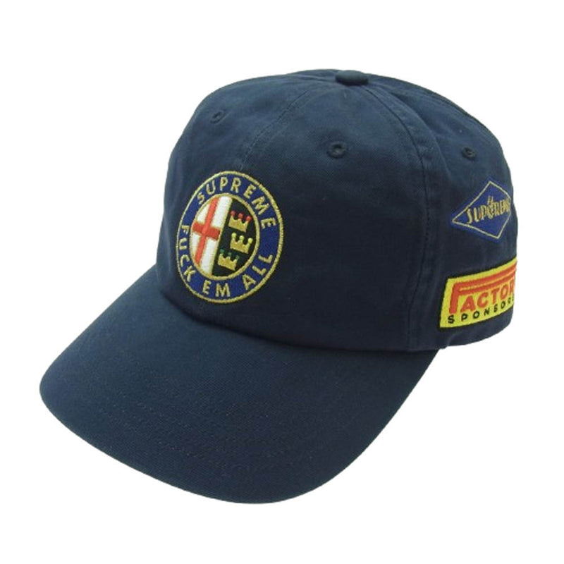 Supreme シュプリーム 23SS Racing 6Panel Cap レーシング 6パネル キャップ ネイビー系【極上美品】【中古】