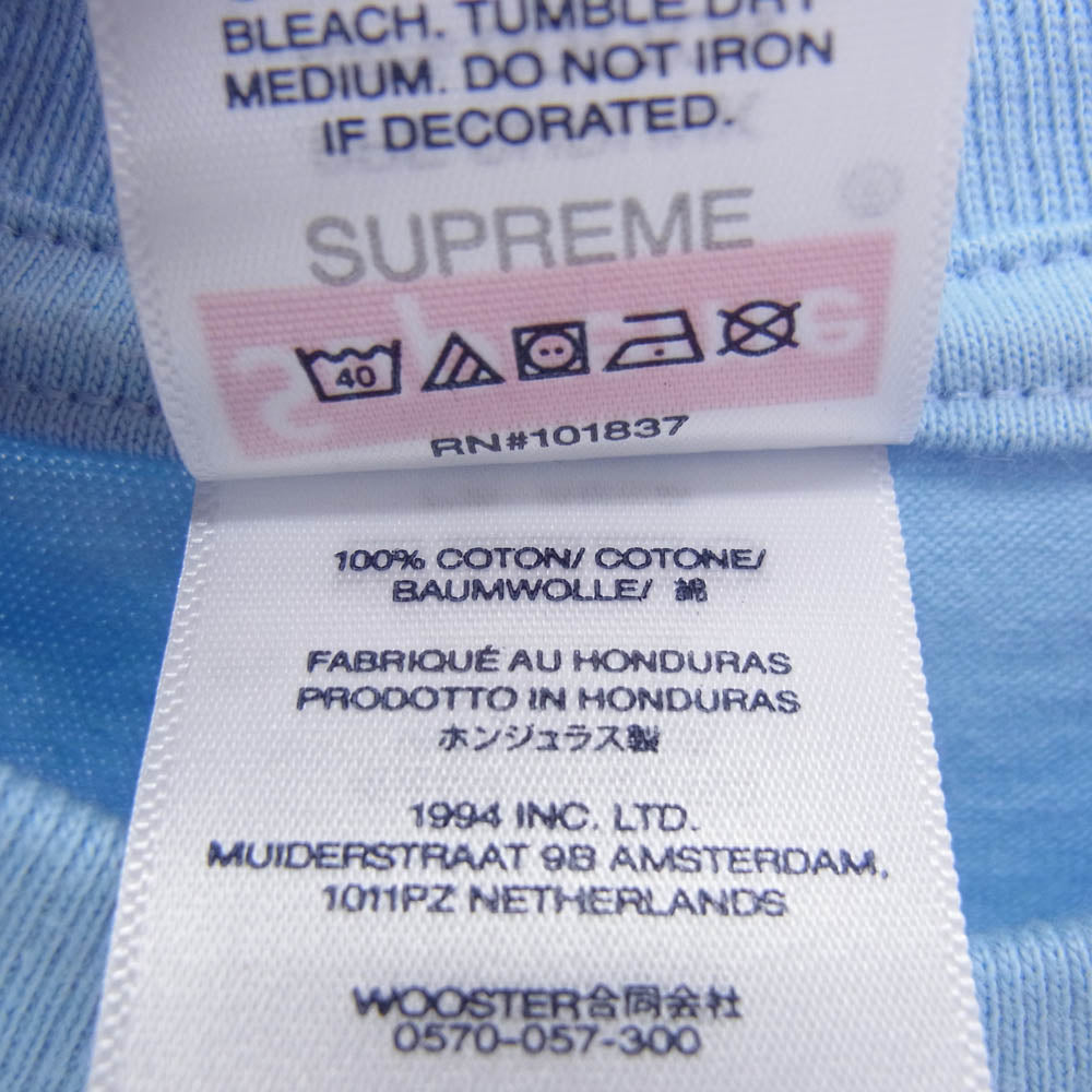 Supreme シュプリーム 25SS Bear Tee ベア 半袖 Tシャツ ライトブルー系 M【中古】