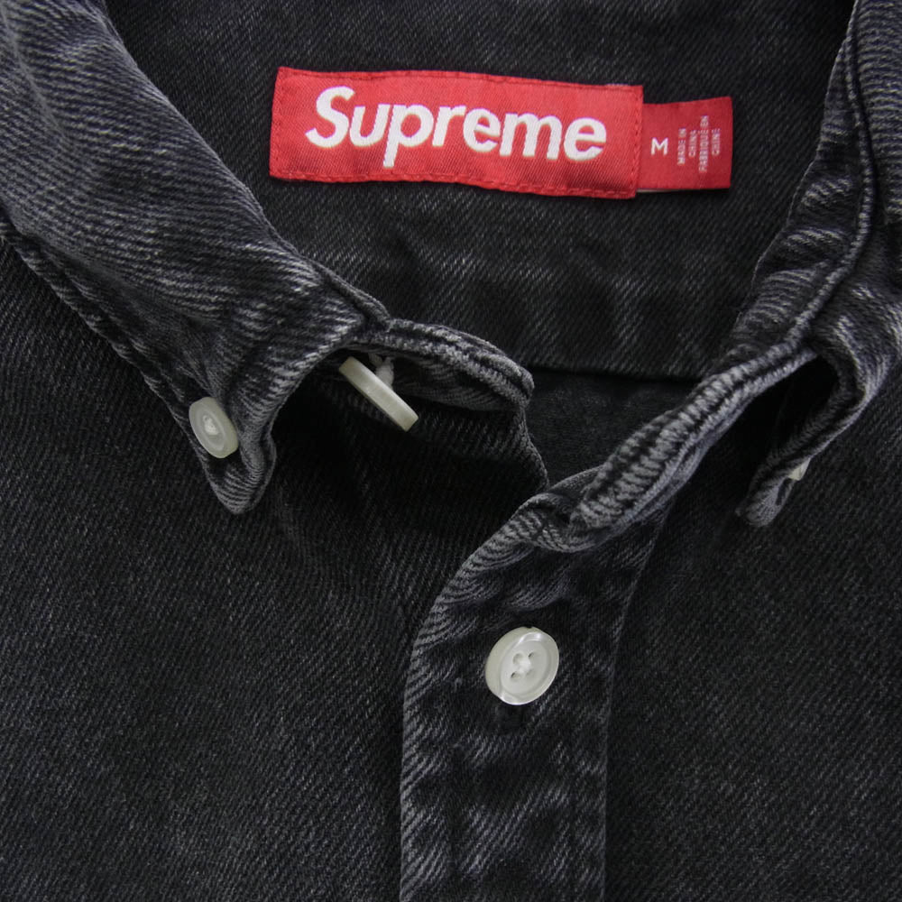Supreme シュプリーム 25AW Small Box Denim Shirt スモール ボックスロゴ デニム シャツ ブラック系 M【中古】