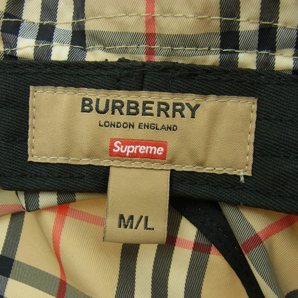 Supreme シュプリーム 22SS × Burberry Crusher Hat クラッシャー ハット ブラウン系【中古】