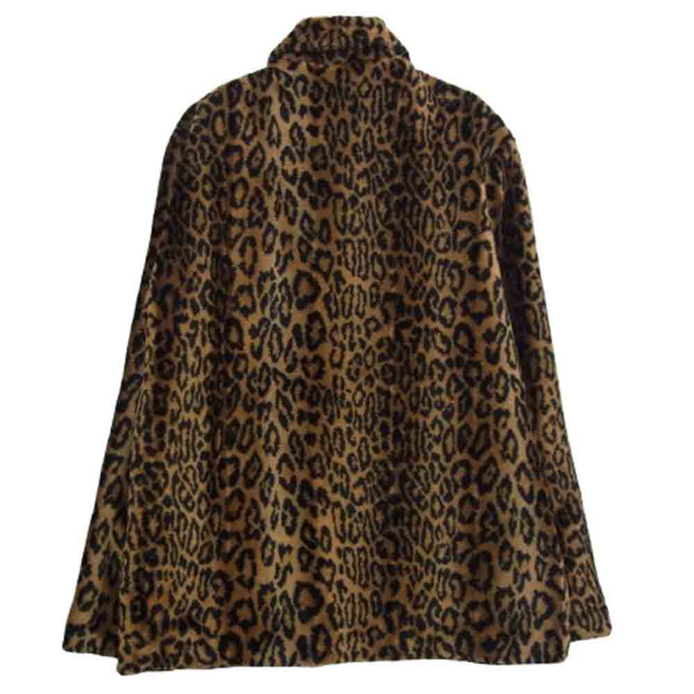 Supreme シュプリーム 16AW Leopard Faux Fur Coat レオパード ファー コート ジャケット ブラウン系 ブラック系 M【中古】