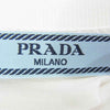 PRADA プラダ 24SS DNA604 コットン レギュラー クルーネック プレーン 半袖Ｔシャツ ホワイト系 S【新古品】【未使用】【中古】