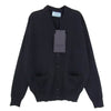 PRADA プラダ DNA00S 23年製 バージンウール Vネック カーディガン ブラック系 36【新古品】【未使用】【中古】