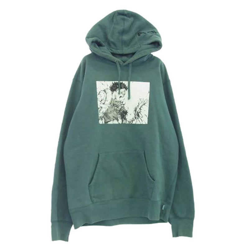Supreme シュプリーム 17AW AKIRA Arm Hooded Sweatshirt アキラ アーム フーディッド スウェットシャツ パーカー ブルー系 L【中古】