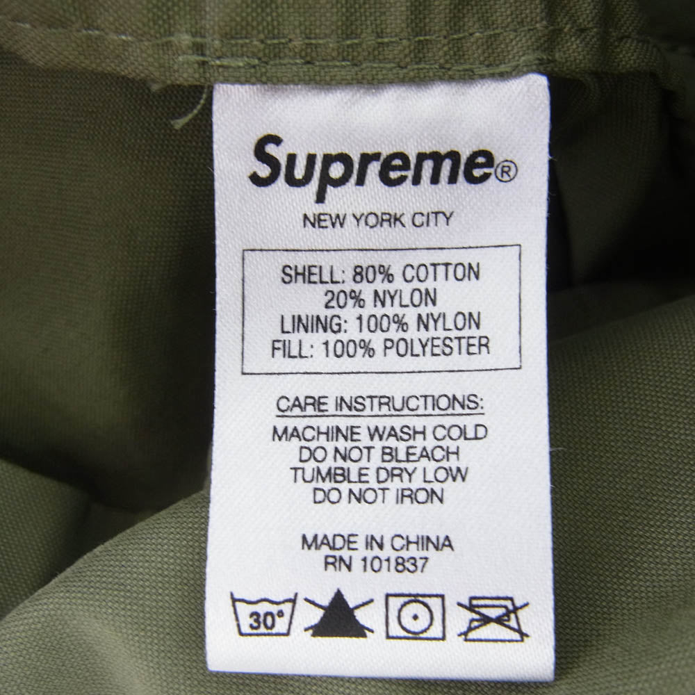 Supreme シュプリーム 17AW AKIRA Fishtail parka アキラ フィッシュテイル パーカ バックプリント ロゴ刺繍 モッズコート ジャケット グリーン系 L【中古】