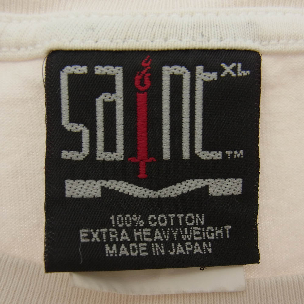 SAINT MICHAEL セントマイケル 23AW SM-A23-0000-C19 × KOSUKE KAWAMURA KK LS TEE COMPLICATED コンプリケイテッド ロングスリーブ 長袖 Tシャツ ロンT ホワイト系 XL【中古】