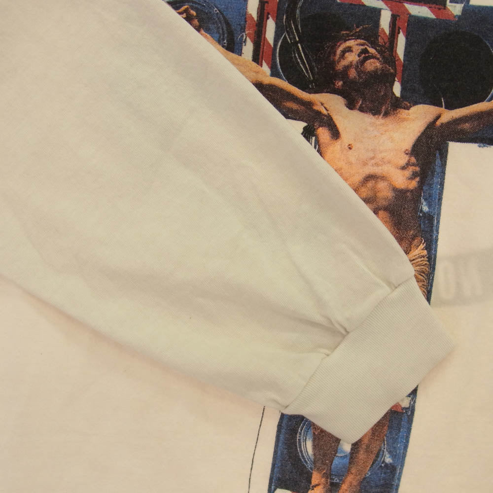 SAINT MICHAEL セントマイケル 23AW SM-A23-0000-C19 × KOSUKE KAWAMURA KK LS TEE COMPLICATED コンプリケイテッド ロングスリーブ 長袖 Tシャツ ロンT ホワイト系 XL【中古】