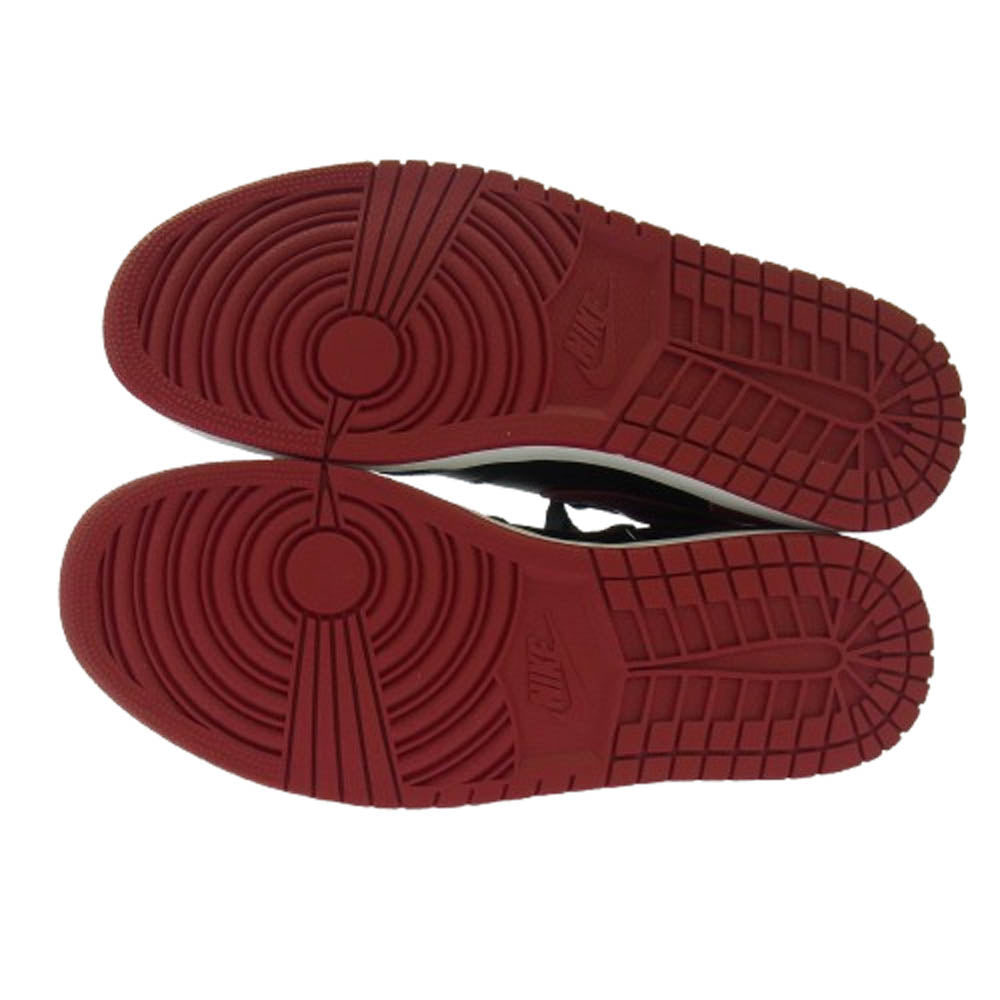 NIKE ナイキ 555088-001 【フェイクバスターズ鑑定済】Air Jordan 1 Retro High OG Bred Banned エアジョーダン 1 レトロ ハイ OG ブレッド ハイカット　スニーカー ブラック系 レッド系 28.5cm【極上美品】【中古】