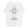 CHROME HEARTS クロムハーツ（原本無） OLD オールド 大阪限定 ホースシュー バッククロス OSAKA FUCK YOU ロゴ プリント ポケット 半袖 Tシャツ ホワイト系 M【中古】
