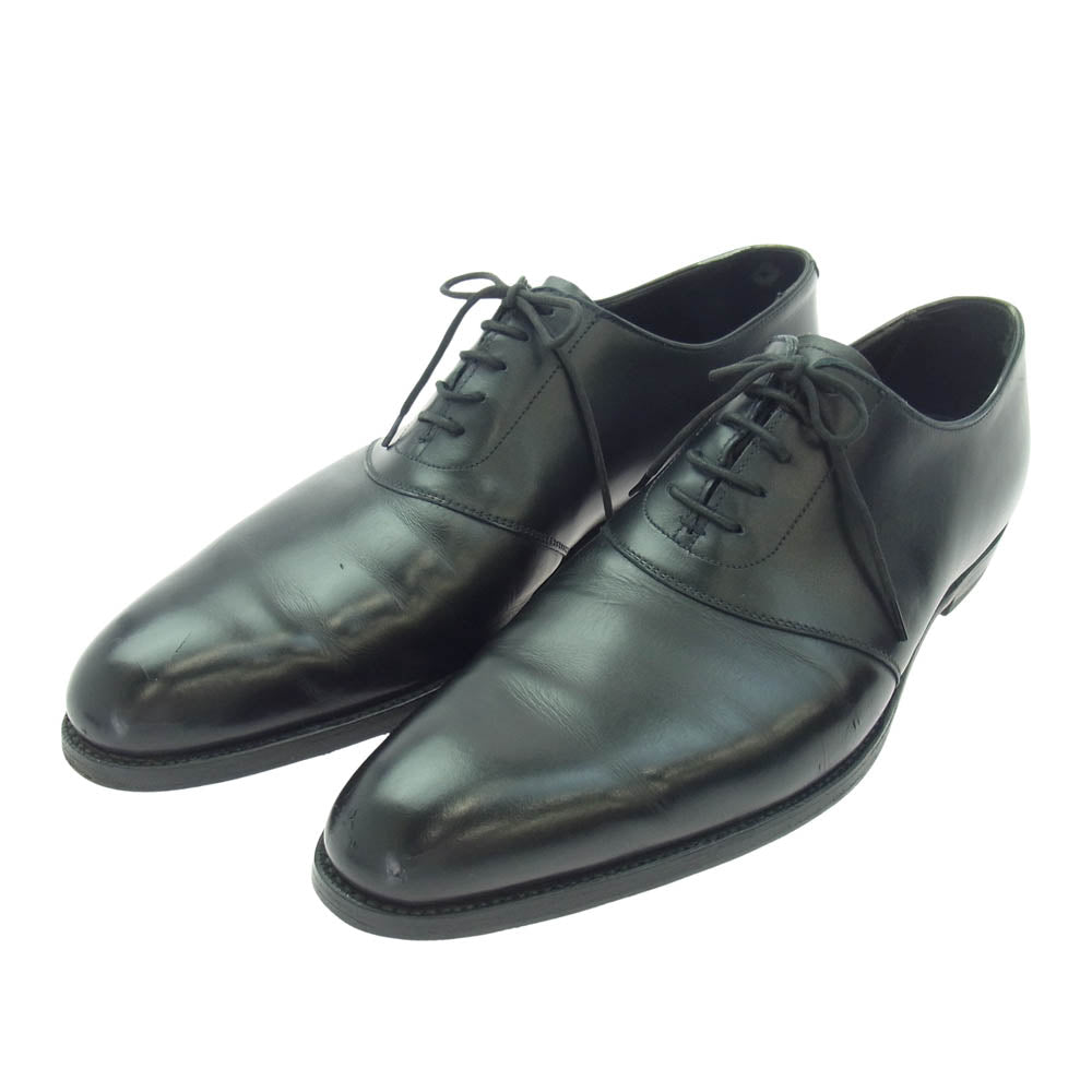 CROCKETT&JONES クロケットアンドジョーンズ 5264-123 ストレートチップ カーフ レザー シューズ 純正シューキーパー付 ブラック系 8 1/2D【中古】
