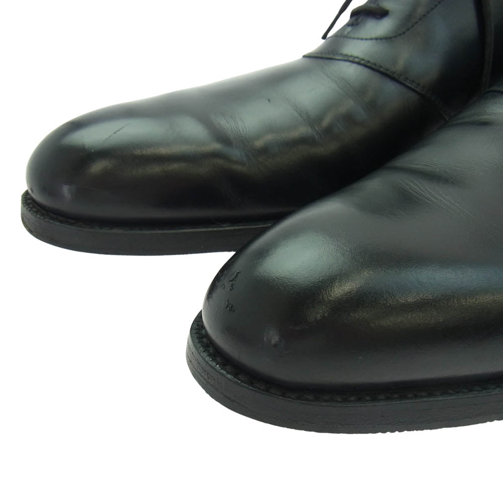 CROCKETT&JONES クロケットアンドジョーンズ 5264-123 ストレートチップ カーフ レザー シューズ 純正シューキーパー付 ブラック系 8 1/2D【中古】