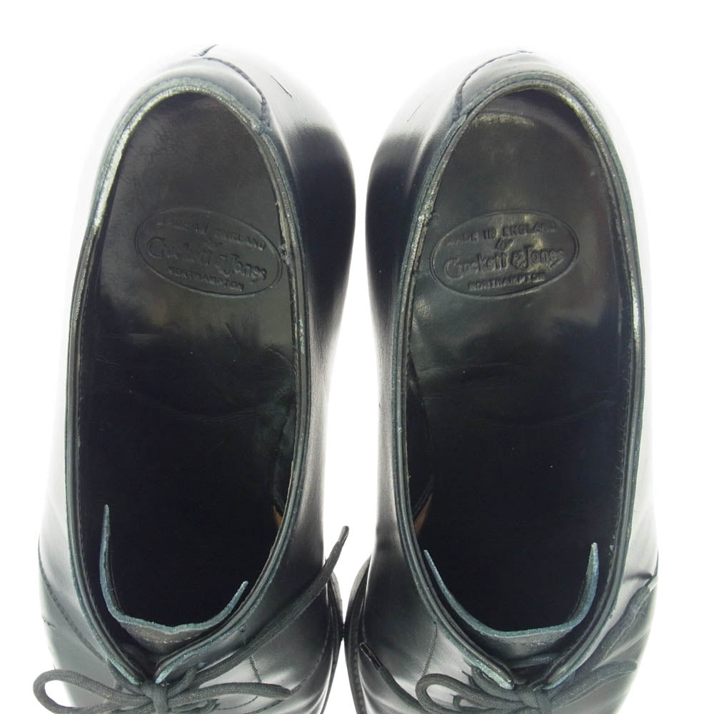 CROCKETT&JONES クロケットアンドジョーンズ 5264-123 ストレートチップ カーフ レザー シューズ 純正シューキーパー付 ブラック系 8 1/2D【中古】