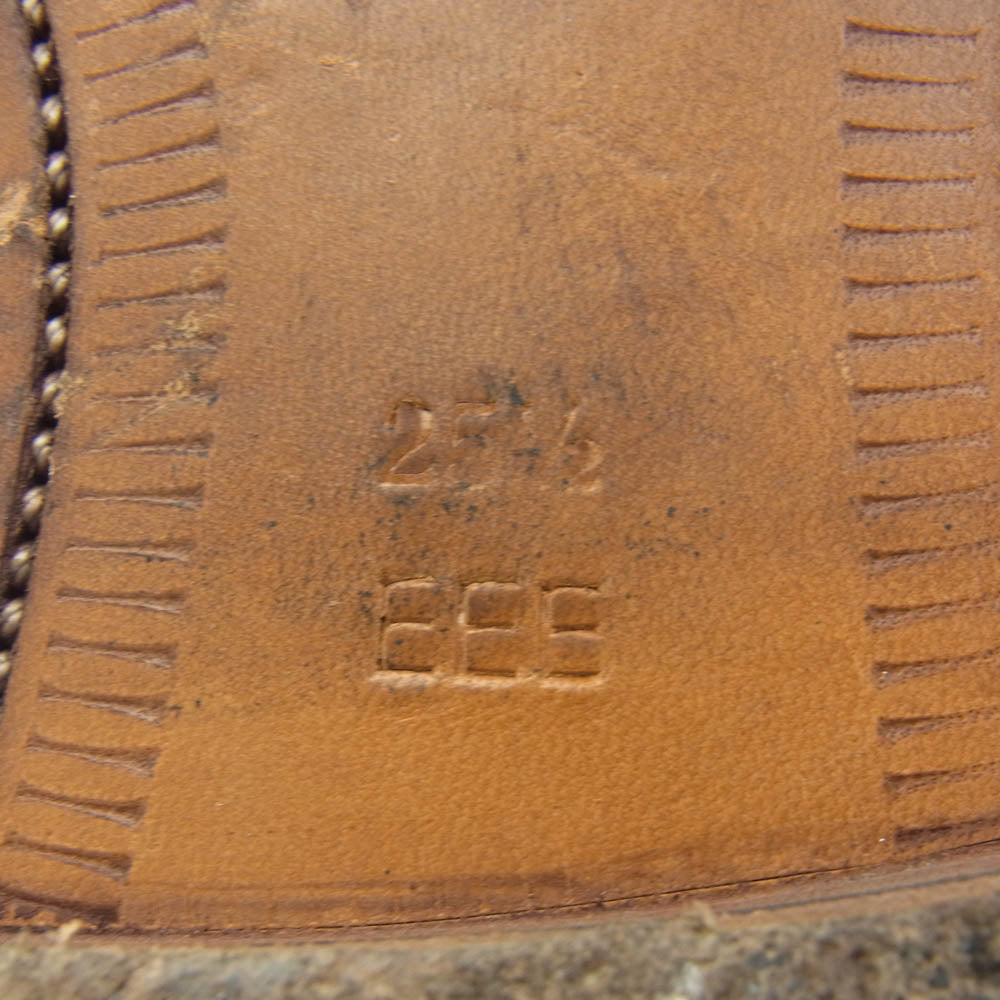 SCOTCH GRAIN スコッチグレイン 959 Uチップ レザー ドレスシューズ ビジネスシューズ ブラウン系 25.5cm【中古】