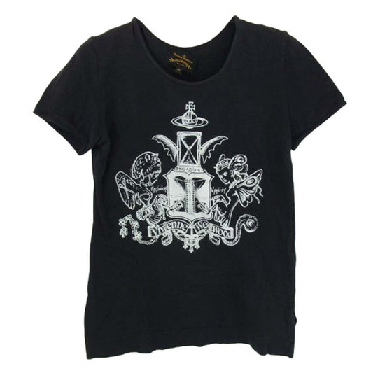 Vivienne Westwood ヴィヴィアンウエストウッド アングロマニア 半袖 Tシャツ ブラック系 M【中古】