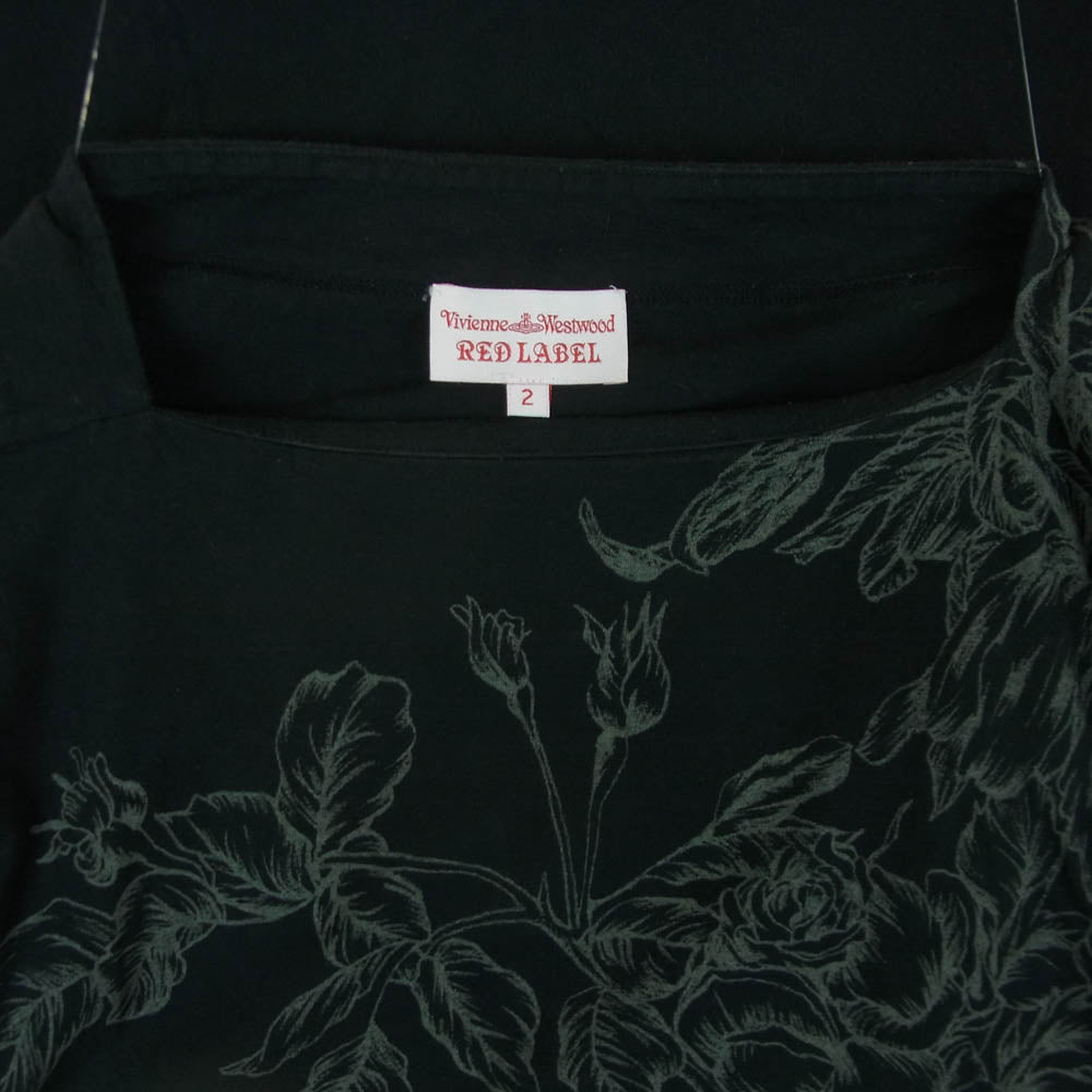 Vivienne Westwood ヴィヴィアンウエストウッド 半袖 チュニック RED LABEL 50001M 16-01-372003 日本製 ブラック系 2【中古】