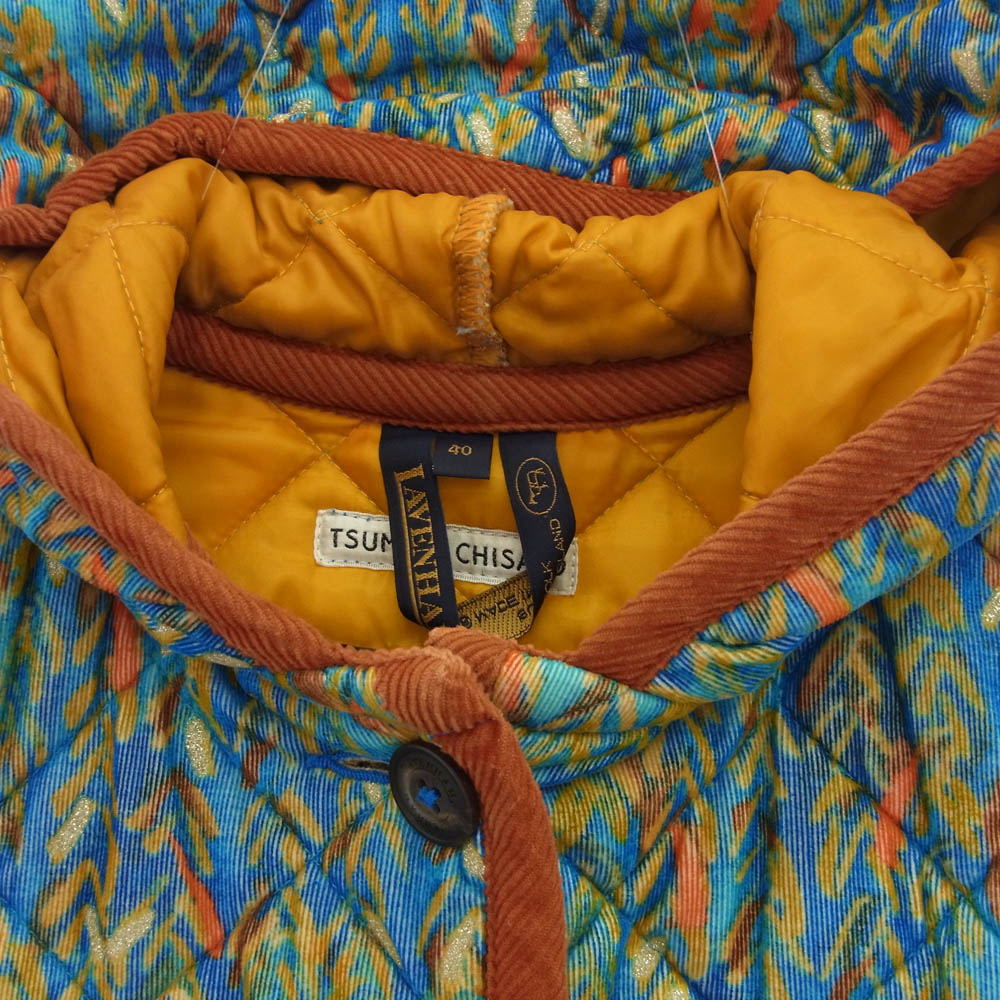TSUMORI CHISATO ツモリチサト TC33FD137 × LAVENHAM ラベンハム キルティング コート ジャケット マルチカラー系 40【中古】