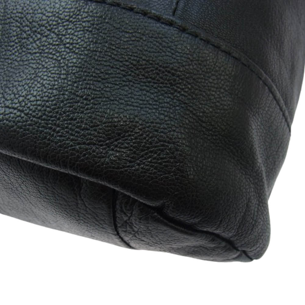 genten ゲンテン レザー リュックサック バックパック デイパック ブラック系【中古】