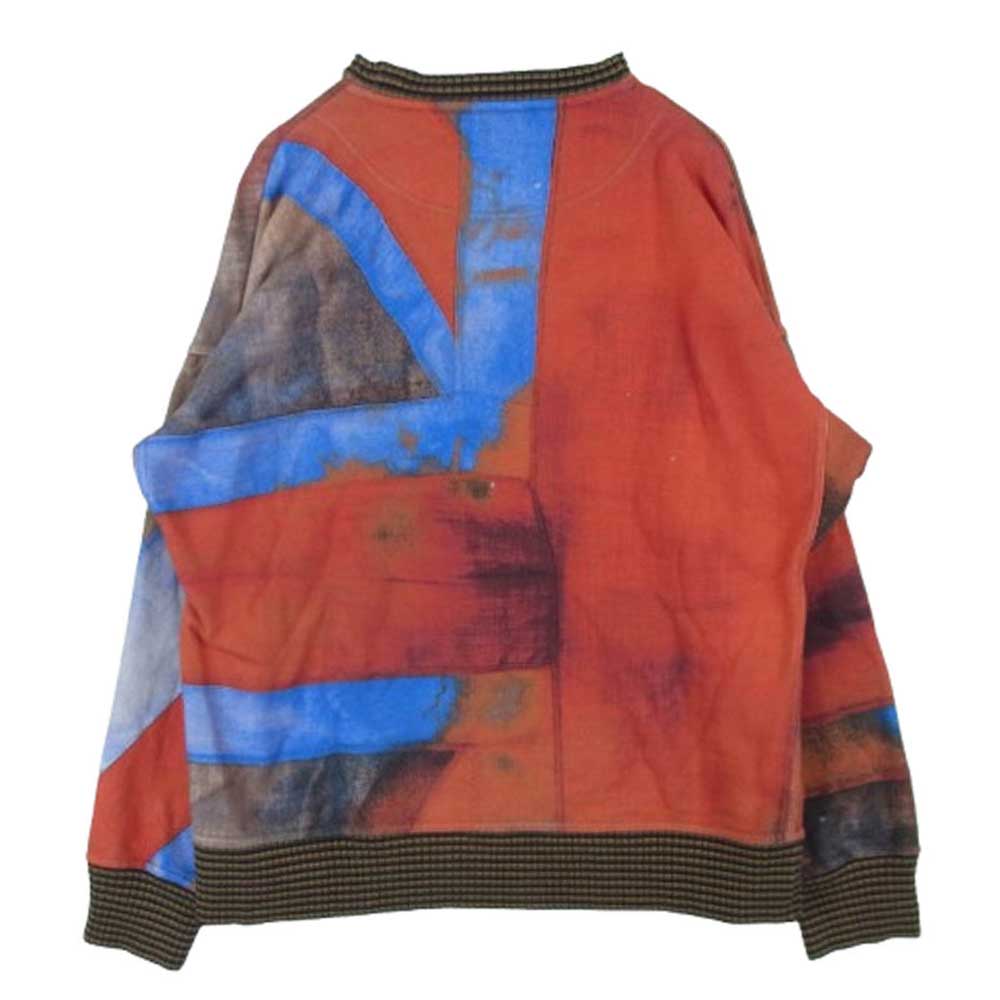 Vivienne WestwoodMAN ヴィヴィアンウエストウッドマン ロゴ 刺繍 コットン スウェット トレーナー VW-LP-71922 レッド系 マルチカラー系 ブルー系 44【中古】