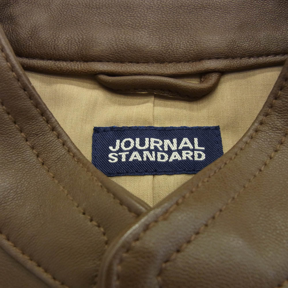 JOURNAL STANDARD ジャーナルスタンダード 2-2040-0601-3 レザー シングル ライダースジャケット ブラウン系【美品】【中古】