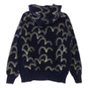 EVISU エヴィス カモメ 総柄 プリント プルオーバ― フーディー パーカー ネイビー ネイビー系 40【中古】