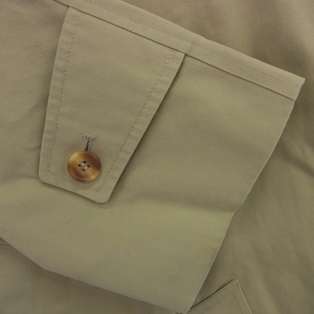 Aquascutum アクアスキュータム 英国製 旧タグ 裏地チェック ステンカラーコート ブラウン系 38【中古】