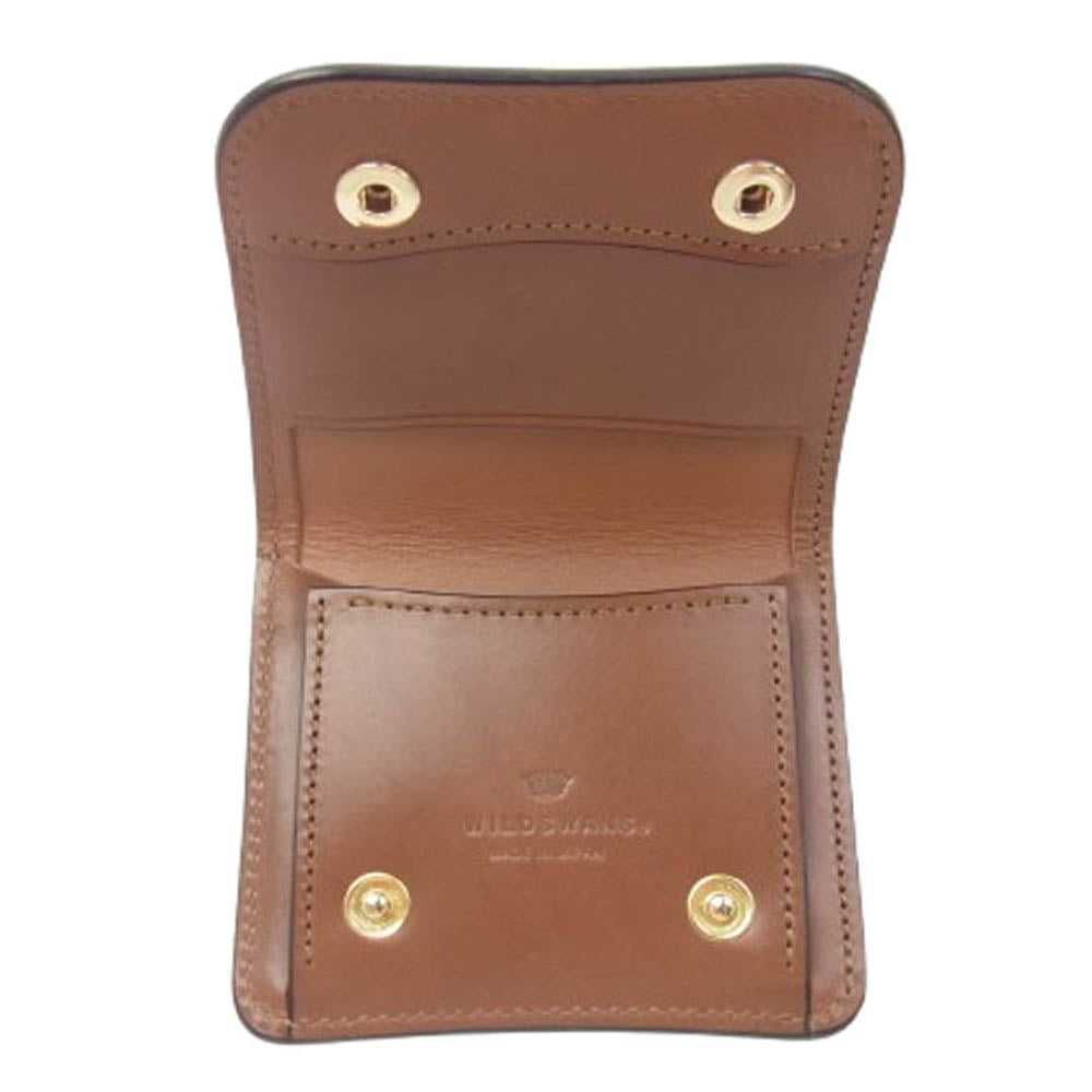 WILDSWANS ワイルドスワンズ PALM パーム コンパクト ウォレット 財布 ブラウン系【中古】