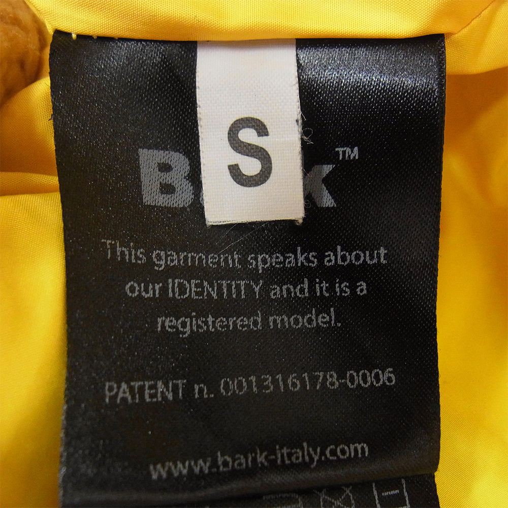 バーク 001316178-0006 ウール ワッフル ニット ダッフル コート イエロー系 S【中古】